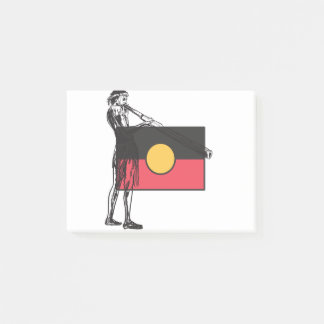 Australian Aboriginal Flag And Aborigin Post-it Notes
