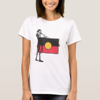 Australian Aboriginal Flag And Aborigin