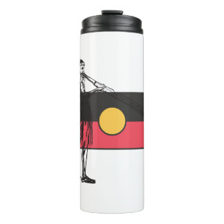 Australian Aboriginal Flag And Aborigin Thermal Tumbler