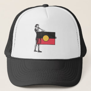 Australian Aboriginal Flag And Aborigin Trucker Hat