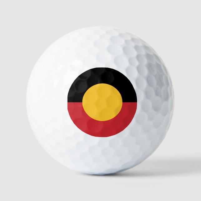 Australian Aboriginal flag  Golf Balls (Front)