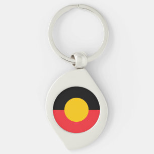 Australian Aboriginal flag  Key Ring