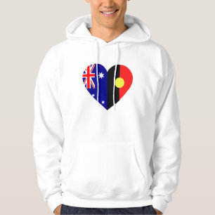 Australian Aboriginal Heart Flags Hoodie