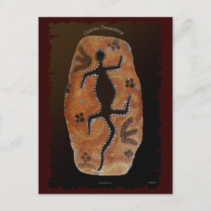 Australian Aboriginal Lizard Goanna Dreaming Card