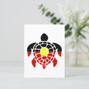 Australian Aboriginal Sea Turtle Postcard