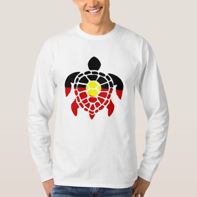 Australian Aboriginal Sea Turtle T-Shirt (Front)
