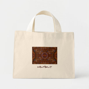 Australian Aboriginal-style Walkabout Art Design Mini Tote Bag