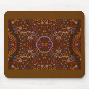 Australian Aboriginal-style Walkabout Art Design Mouse Pad