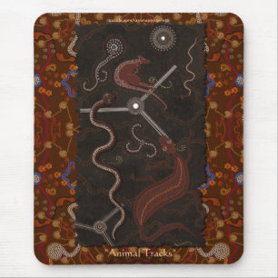 Australian Aboriginal-style Walkabout Art Design Mouse Pad