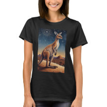 Australian Aboriginal-themed Kangaroo Scene