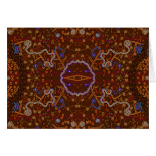 Australian Aborigine Walkabout with Animal Tracks