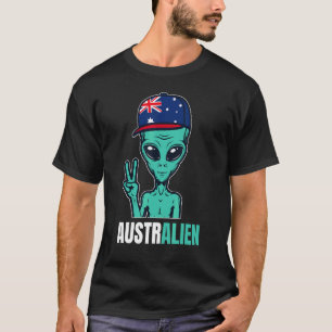 Australian Alien Australia Flag Aussie T-Shirt