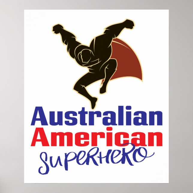 Australian American Superhero Poster (Front)