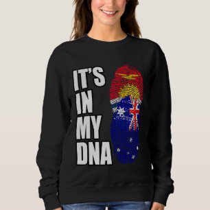 Australian And Kiribati Mix DNA Heritage Flag Sweatshirt