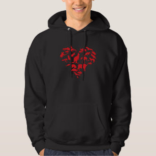 Australian Animal Heart Australian Heart Kangaroo Hoodie