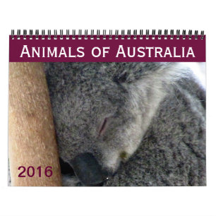 australian animals 2016 calendar