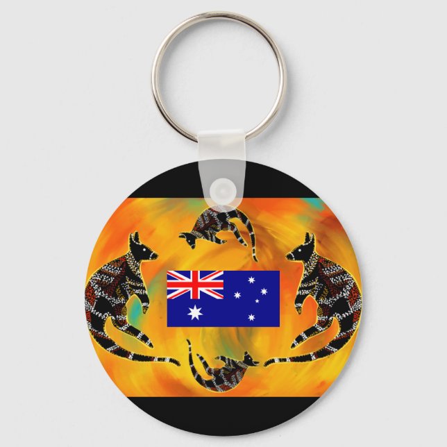 AUSTRALIAN ART  KEY RING (Front)