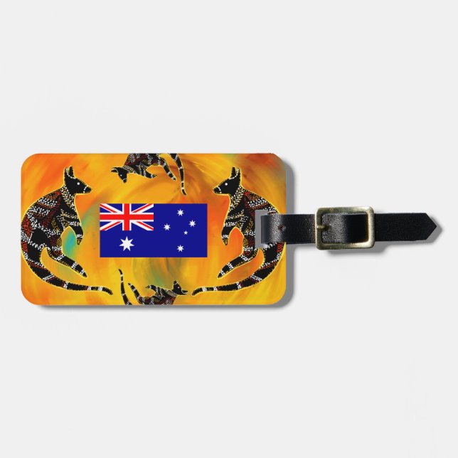 AUSTRALIAN ART   LUGGAGE TAG (Front Horizontal)