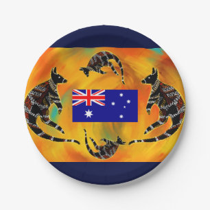AUSTRALIAN ART  PAPER PLATE