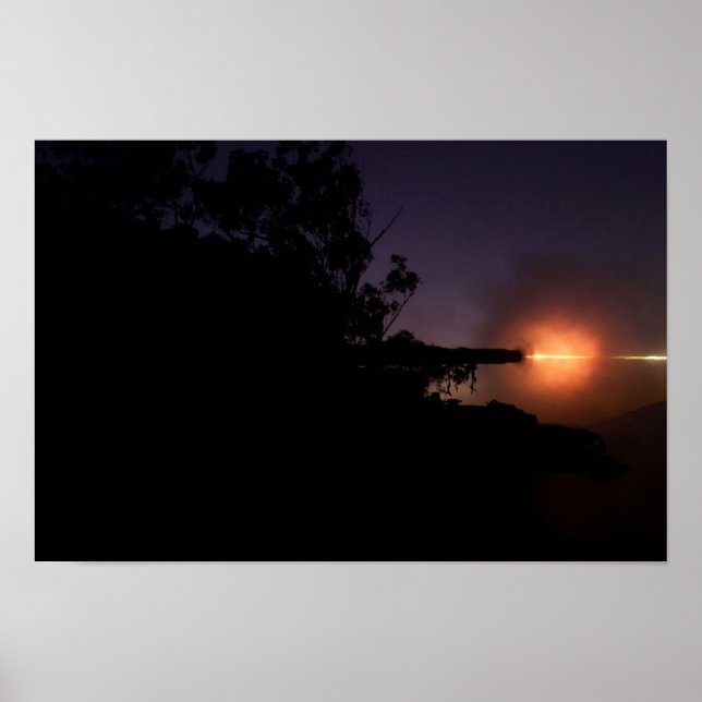 Australian AS-1 Leopard tank 105mm Poster (Front)