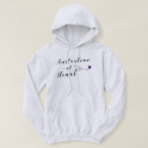 Australian At Heart Hoodie, Aus Hoodie
