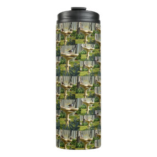 Australian Birds On A Bird Bath, Thermal Tumbler