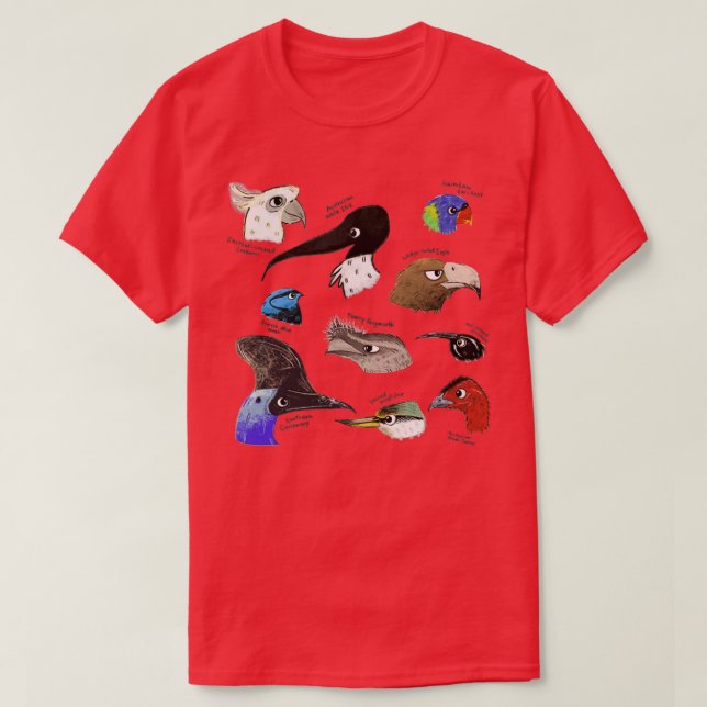 Australian Birds T-Shirt (Design Front)