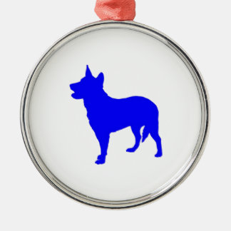 Australian Blue Heeler Metal Tree Decoration
