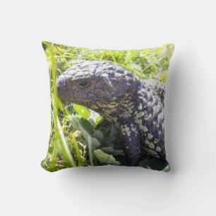 Australian Blue Tongue Lizard, Lounge Cushion. Cushion