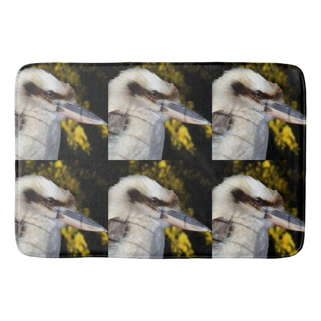 Australian Blue Winged Kookaburra, Bath Mat (Front)
