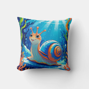 Australian Boho Sea Snail Throw Cushion Meg