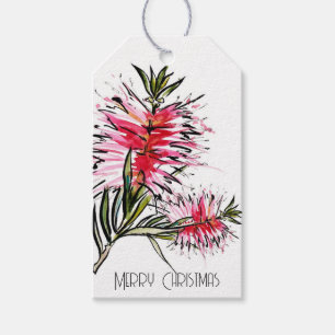 Australian Bottlebrush Christmas Gift Tag 