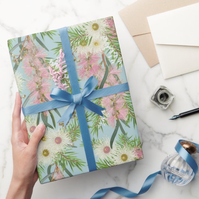 Australian Bottlebrush Country Garden Wrapping Paper (Gifting)