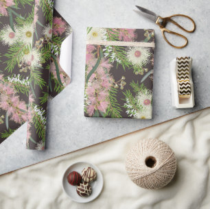 Australian Bottlebrush Country Garden Wrapping Paper