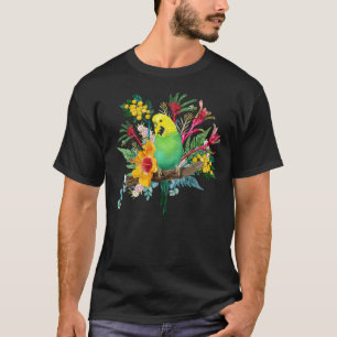 Australian Budgerigar Wildflower Bouquet T-Shirt