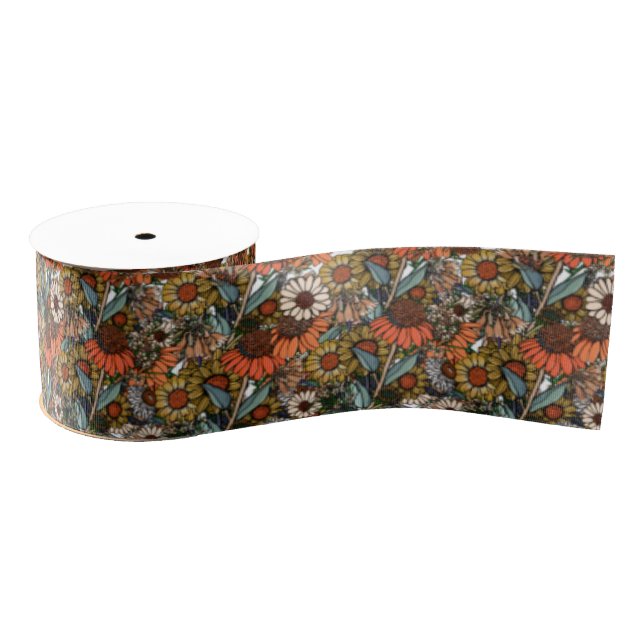 Australian Bush Wildflower Garden Grosgrain Ribbon (Spool)
