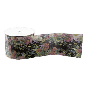 Australian Bush Wildflowers Grosgrain Ribbon