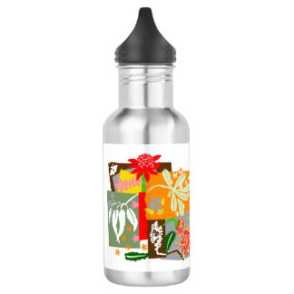 Australian BUSHLAND native flora - 532 Ml Water Bottle
