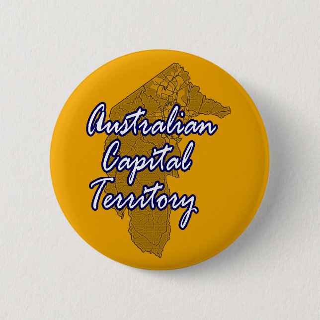 Australian Capital Territory 6 Cm Round Badge (Front)