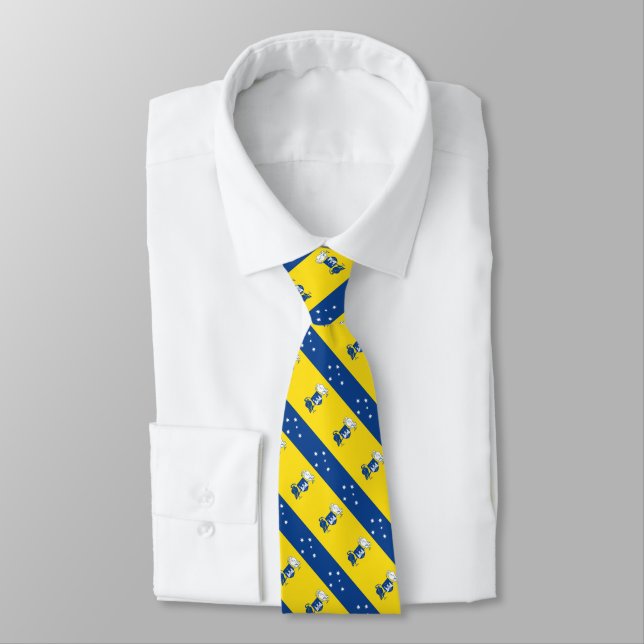 Australian Capital Territory Flag Tie (Tied)
