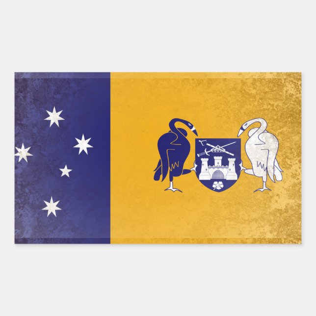 Australian Capital Territory Rectangular Sticker (Front)