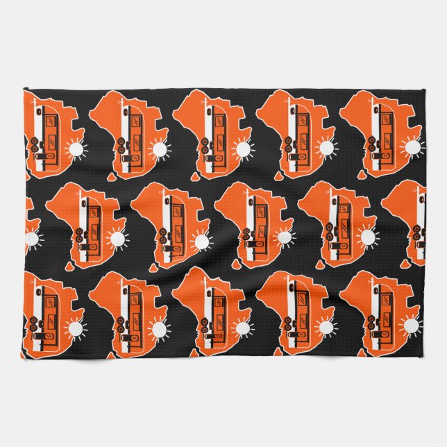 Australian Caravan Camping       Balloon Tea Towel (Horizontal)