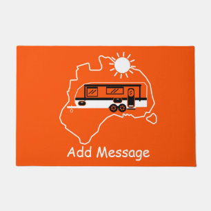 Australian Caravan Camping Doormat
