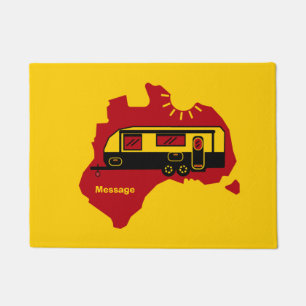Australian Caravan Camping Doormat
