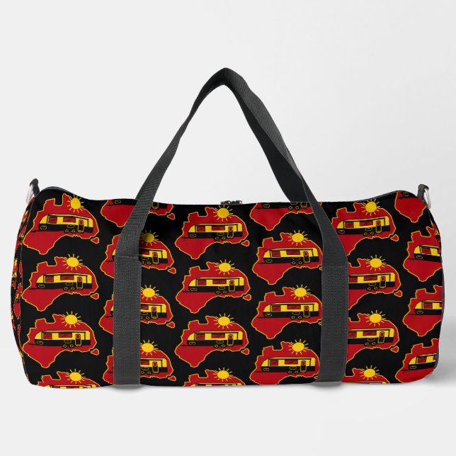 Australian Caravan Camping    Duffle Bag (Front)