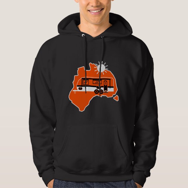 Australian Caravan Camping      Hoodie (Front)