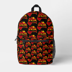 Australian Caravan Camping    Printed Backpack