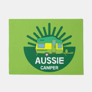 Australian Caravanning Aussie Caravaner Camp T Doormat
