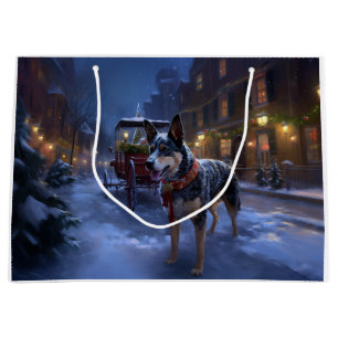 Australian Cattle Christmas Festive Season Large Gift Bag