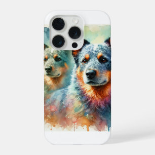 Australian Cattle Dog 260824AREF101 - Watercolor iPhone 15 Pro Case